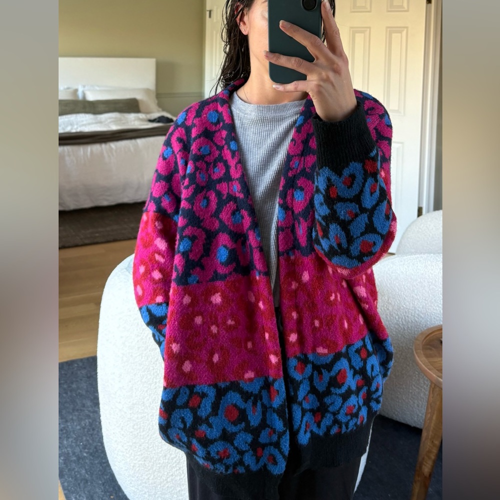 Farm Rio leopard print sweater